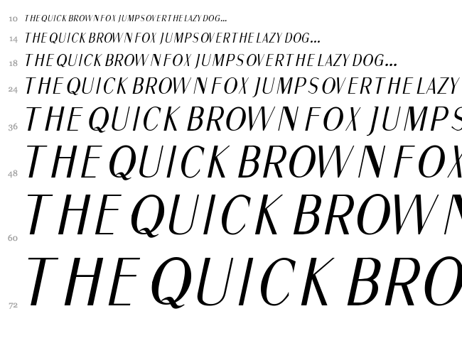 Fine Sans font waterfall